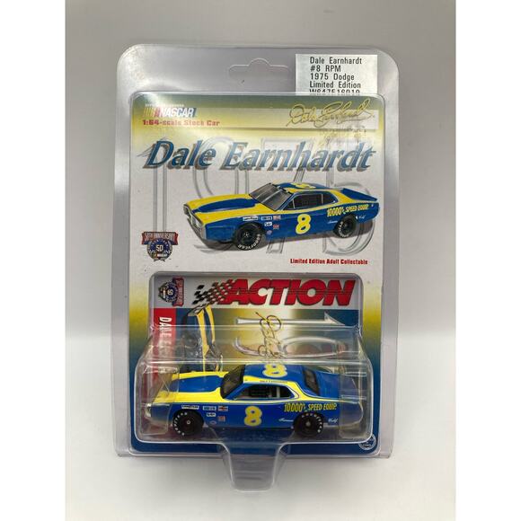 New Dale Earnhardt Sr. 1975 Dodge Charger Limited Edition Diecast Car 1:54 NIP - Picture 1 of 5
